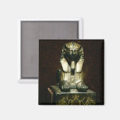 King Tuthmosis IIIのスフィンクスの小像、ニューK マグネット (正面/裏面)