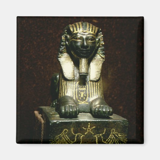 King Tuthmosis IIIのスフィンクスの小像、ニューK マグネット (正面)