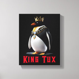 King Tux – リーガルLinux Penguin キャンバスプリント
