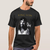 King Von BW gift friends Tシャツ (正面)