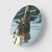 King Wenceslas (c.907-c.929) ラウンド壁時計 (傾斜)