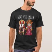 King with Queen with Crown on the Throne Tシャツ (正面)
