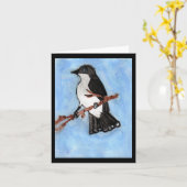 Kingbirdのメッセージカード カード (黄色い花)