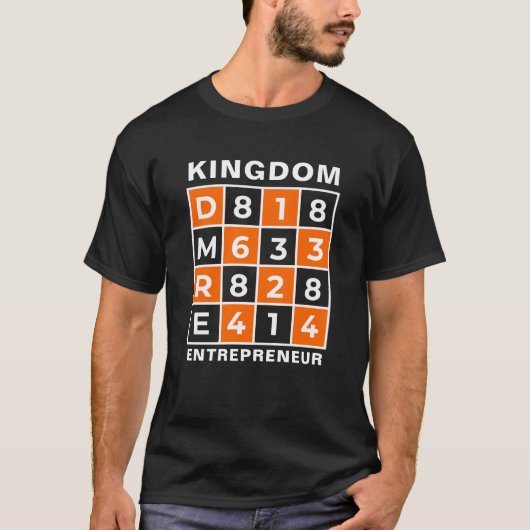 KINGDOM起業家キリスト教聖書聖句 Tシャツ (正面)
