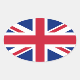 Kingdom*統一されたフラグ楕円ステッカー 楕円形シール