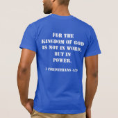 KINGDOM of GOD 国際的 Ministres Tシャツ (裏面)