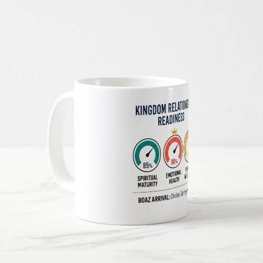 Kingdom Readiness Dashboard Christian Mug コーヒーマグカップ (正面左)
