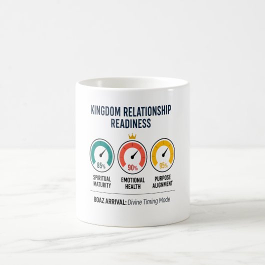Kingdom Readiness Dashboard Christian Mug コーヒーマグカップ (中央)