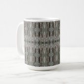 Kingdom Tree Bark Patterned コーヒーマグカップ (正面左)