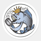 kingfish™シール – 小 ラウンドシール (正面)