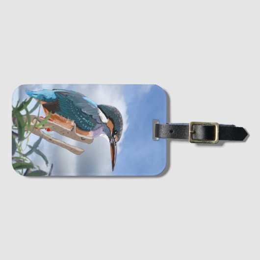 KingfisherとWillowの荷物タグ ラゲッジタグ (正面横)