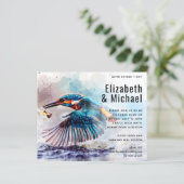 Kingfisher素晴らしバードバジェット結婚式の招待 (スタンド正面)