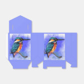 Kingfisher鳥の好意ボックス – カスタマイズ可能 フェイバーボックス (折り畳みなし)