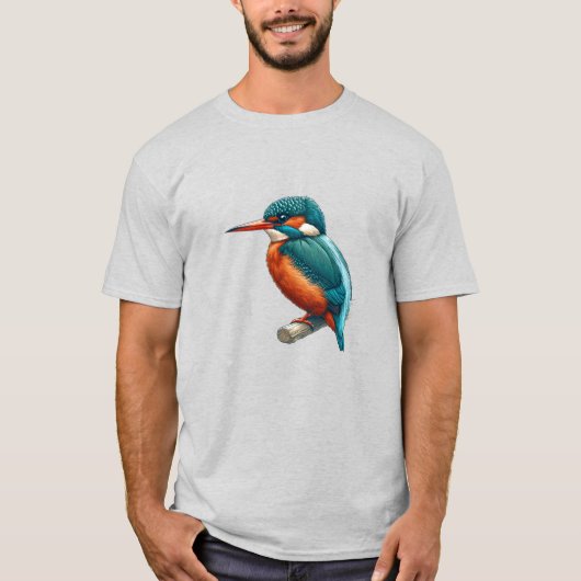 Kingfisher bird基本Tシャツ Tシャツ (正面)