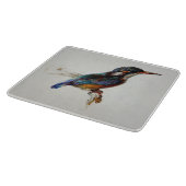 Kingfisher Bird (by John Ruskin) カッティングボード (角)