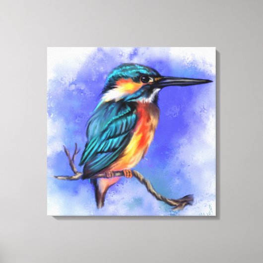 Kingfisher Bird Canvas Print 絵画 -'s キャンバスプリント (正面)