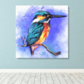 Kingfisher Bird Canvas Print 絵画 -'s キャンバスプリント (インサイチュ (ウッドフロア))