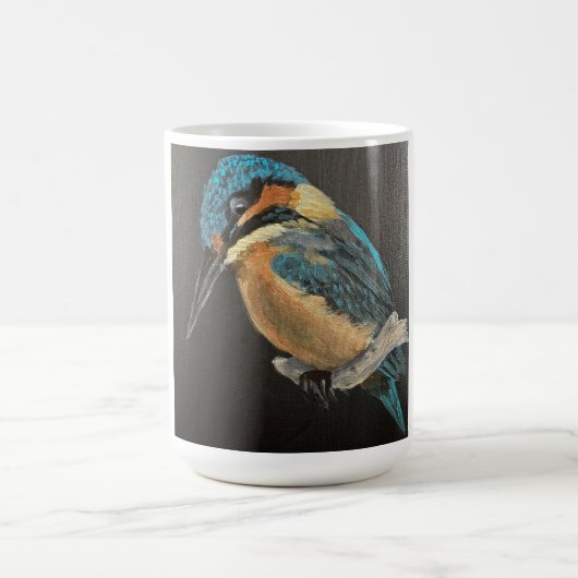 Kingfisher Bird Fine Art Mug  コーヒーマグカップ (中央)