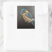 Kingfisher Bird Fine Art Mug  スクエアシール (バッグ)