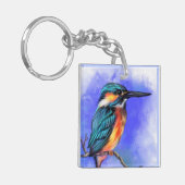 Kingfisher Bird Keychain キーホルダー (正面左)