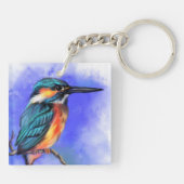 Kingfisher Bird Keychain キーホルダー (裏面)
