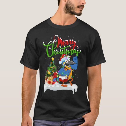 Kingfisher Bird   Xmas Decorations Kingfisher Chri Tシャツ (正面)