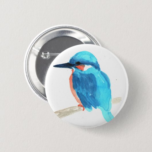 Kingfisher Button Badges 缶バッジ (正面&裏面)