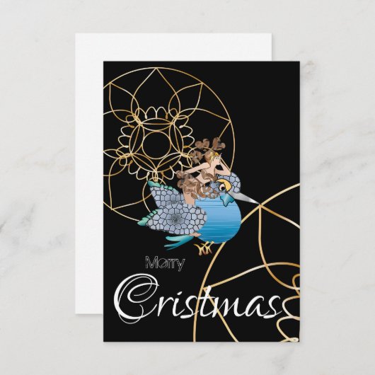 Kingfisher e le fatine del Natale メリー cristmas I 招待状 (正面/裏面)