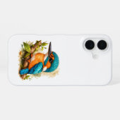 Kingfisher iPhone Case – Colorful Bird Art 16ケース (裏面横)