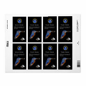 KINGFISHER MONOGRAM ，電動ブルー，サファイア ラベル (フルシート)