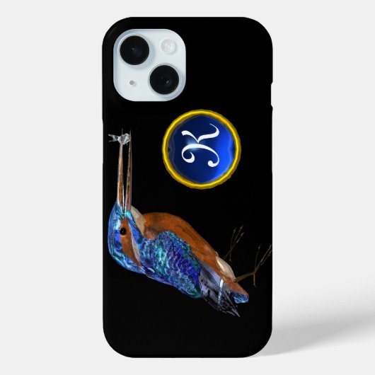 KINGFISHER MONOGRAM、Electric Blue、黒 Case-Mate iPhoneケース (裏面)