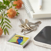 Kingfisher Painting キーホルダー (側面)