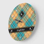 Kingfisher Tartan Large Clock ラージ壁時計 (傾斜)