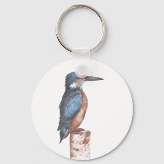 Kingfisher Watercolor Keychain キーホルダー