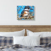 Kingfisher Wild Bird Canvas Print キャンバスプリント (インサイチュ (寝室))