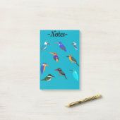 Kingfishers ポストイット (デスク上)