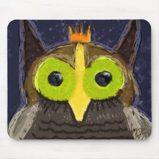 Kinglyフクロウ マウスパッド (正面)