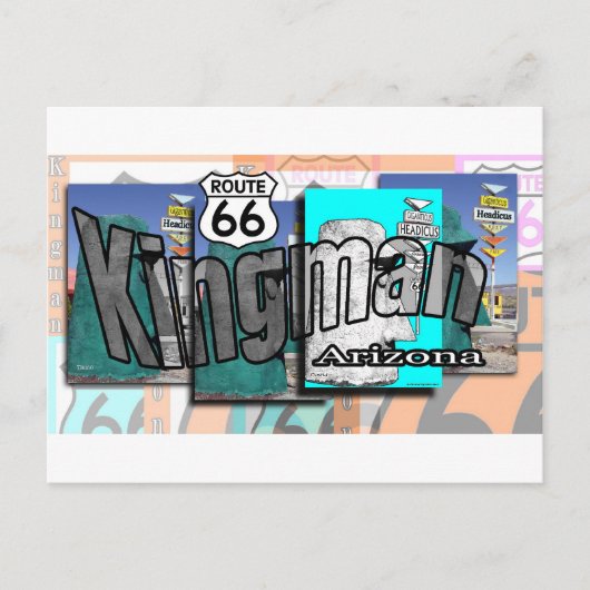 Kingmanアリゾナのルート66 ポストカード (正面)