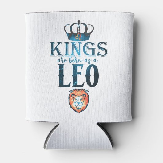 KINGSはLEO生まれの〔占星術の〕十二宮図の7月のサインとして威厳があるいる 缶クーラー (正面)