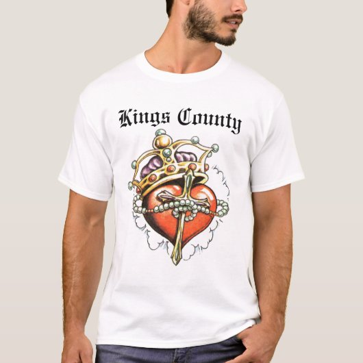 Kings郡のハート Tシャツ (正面)