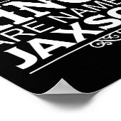 Kings Are Named Jaxson Funny Personalized Name Jok ポスター (角)