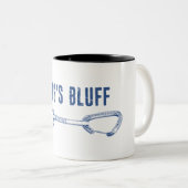 King's Bluff Tennessee Rock Climbing Quickdraw ツートーンマグカップ (正面右)