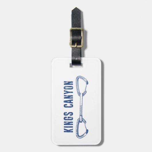 Kings Canyon Climbing Quickdraw ラゲッジタグ (正面縦)