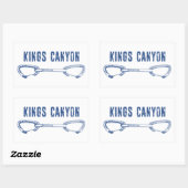 Kings Canyon Climbing Quickdraw 長方形シール (シート)