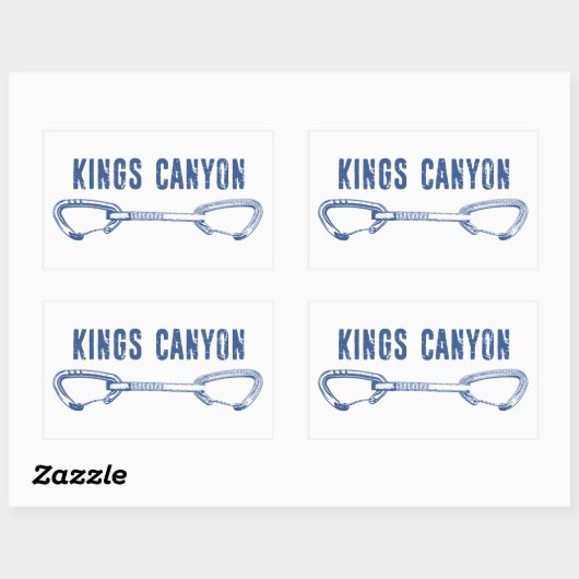 Kings Canyon Climbing Quickdraw 長方形シール (シート)