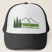 Kings Canyon National Park Green Stripes キャップ (正面)