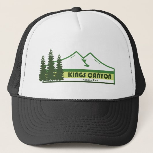 Kings Canyon National Park Green Stripes キャップ (正面)