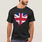 Kings Coronation May 2023 British Flag Heart Shape Tシャツ (正面)