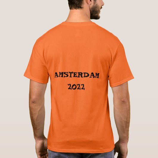King's Day 2022 Orange Dutch T-shirt Amsterdam Tシャツ (裏面)