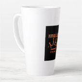 Kings Day 2026 Netherlands orange crown latte mug カフェラテマグ (左アングル)